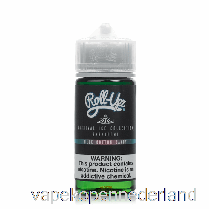 Elektronische Sigaret Vape Ijsblauwe Suikerspin - Carnaval - Sap Roll Upz - 100ml 0mg